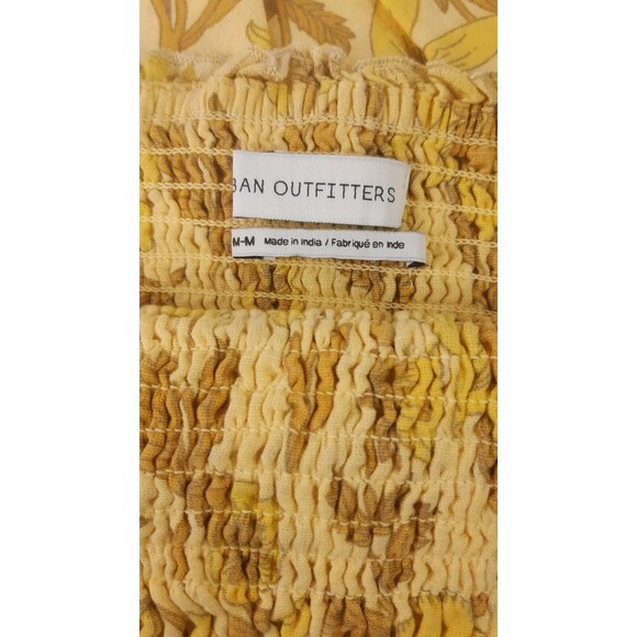 Urban Outfitters UO Athena Smocked Midi Dress Slip Ruffle Floral Print M 228247 - Picture 9 of 9